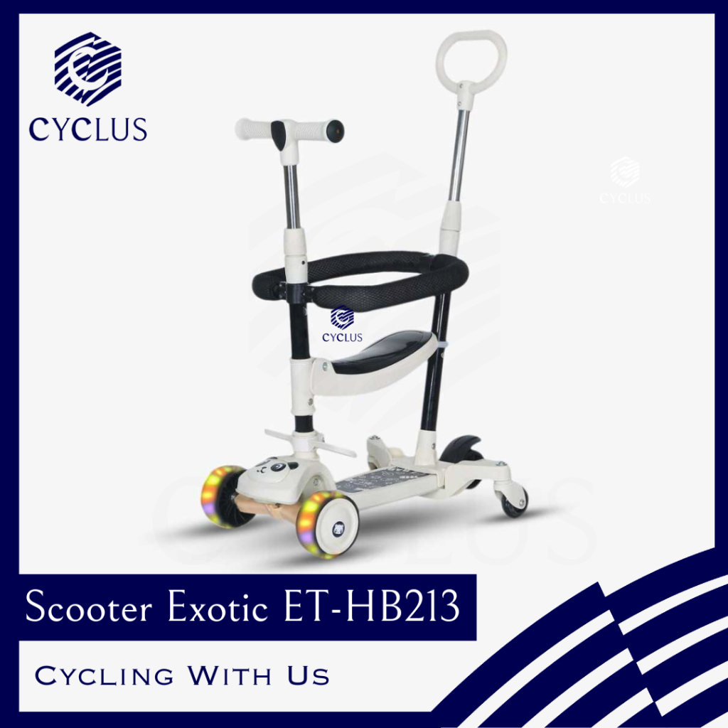 Skuter Anak Otopet Exotic Scooter Exotic HB 213 Skuter Multifungsi 4 In 1 MURAH
