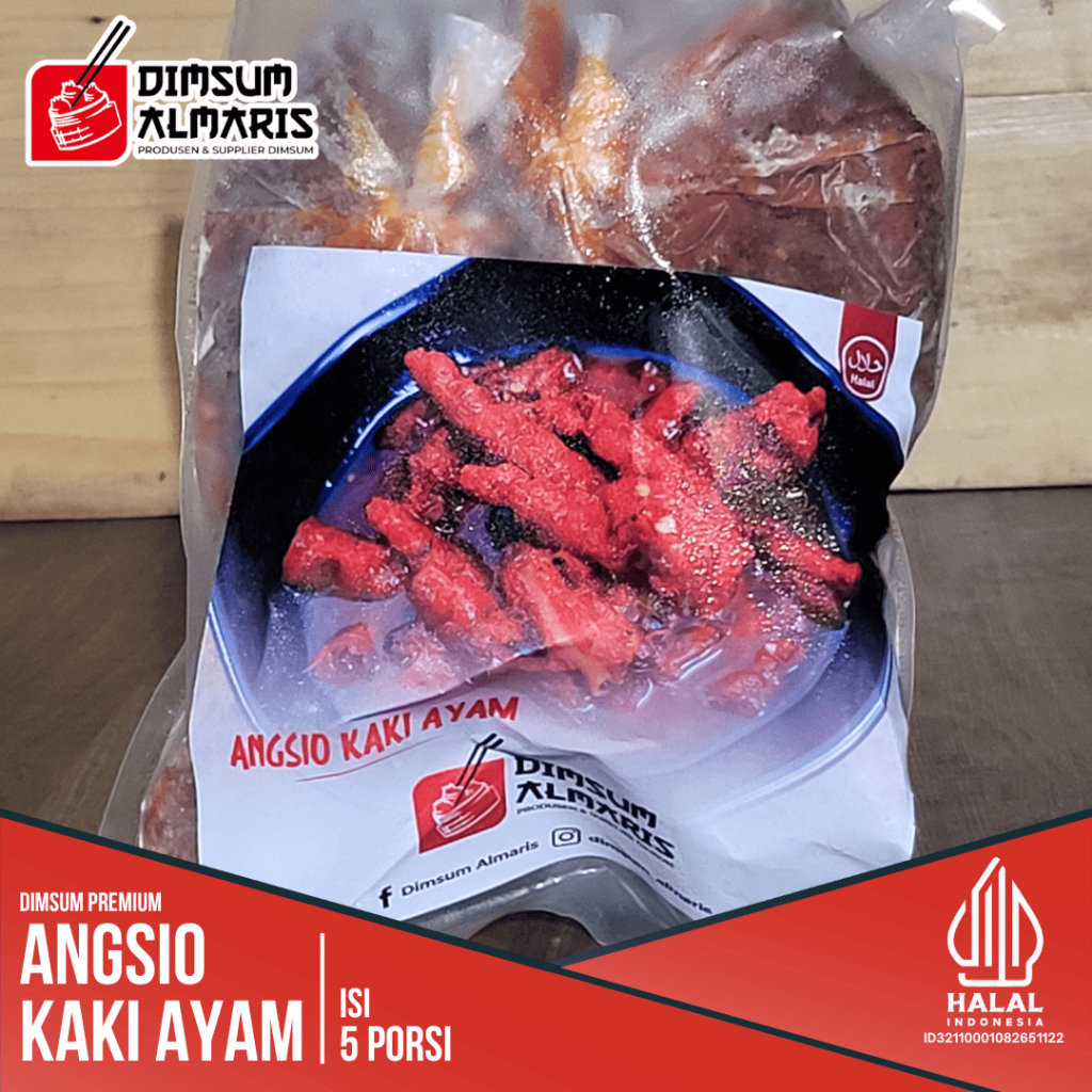 

Dimsum Angsio Kaki Ayam Premium Frozen Isi 5 porsi