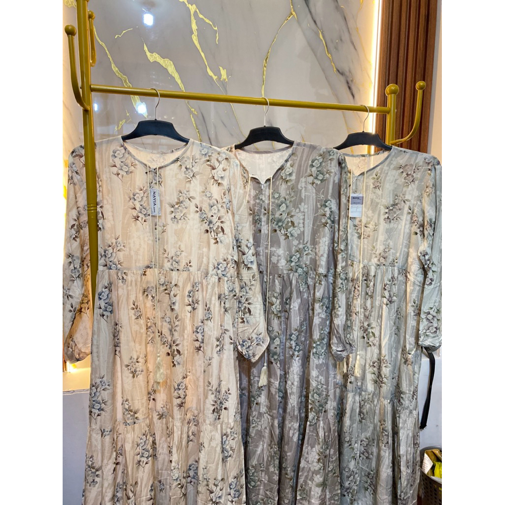 midi dress flower, midi dress premium, midi dress rayon, midi dress motif
