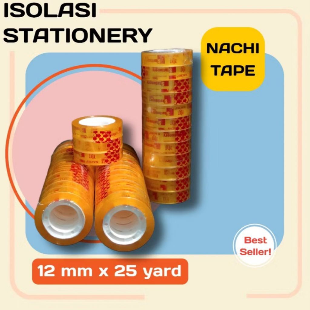 

ISOLASI/ STATIONERY TAPE NACHI 1/2 x 25 yards