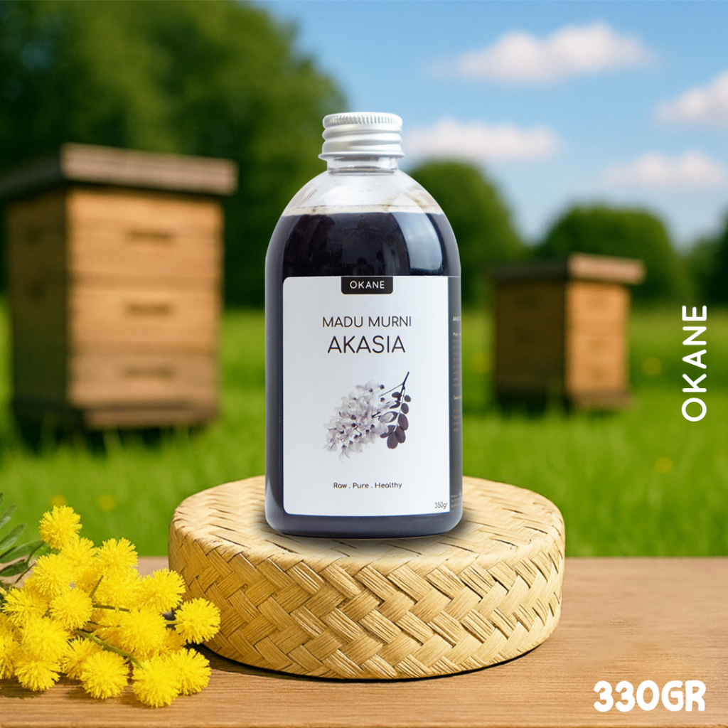 Madu Murni Akasia Asli OKANE 330 gr / Raw Honey Akasia