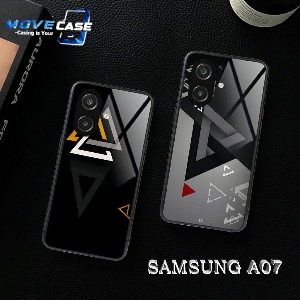 MV393 Softcase Samsung A07 Terbaru 2025 | Case Glass Kaca Samsung A07 - Case Pelindung Handphone COD
