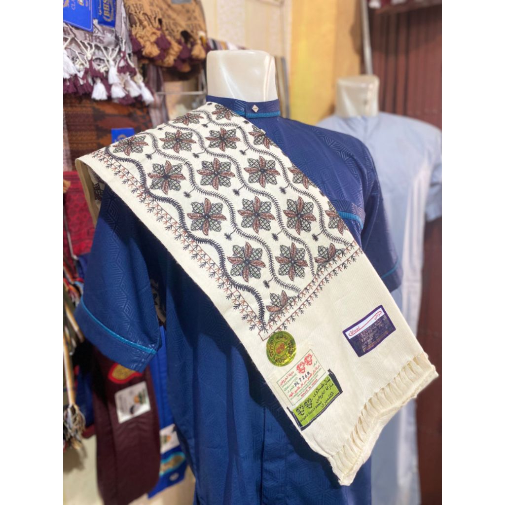 Selendang Kashmiri Full Sulam