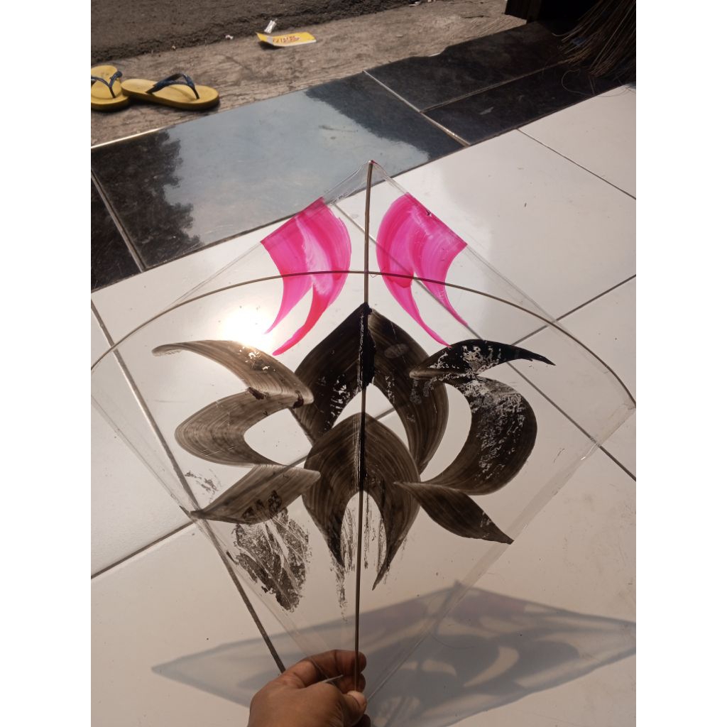 layangan plastik pulas stelan uk 54