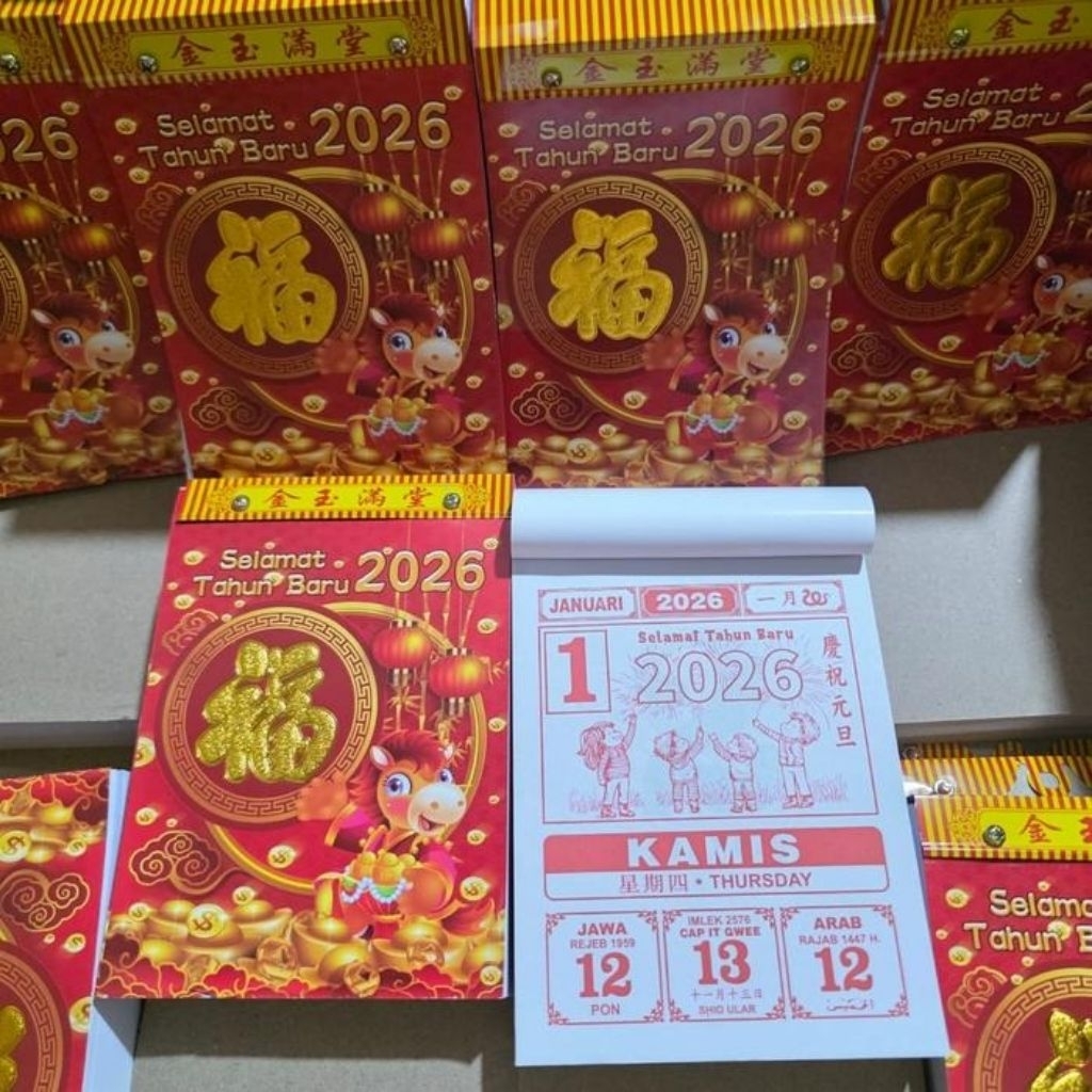 

Kalender Harian Sobek 2026 Motif SHIO KUDA Lokal Terlaris