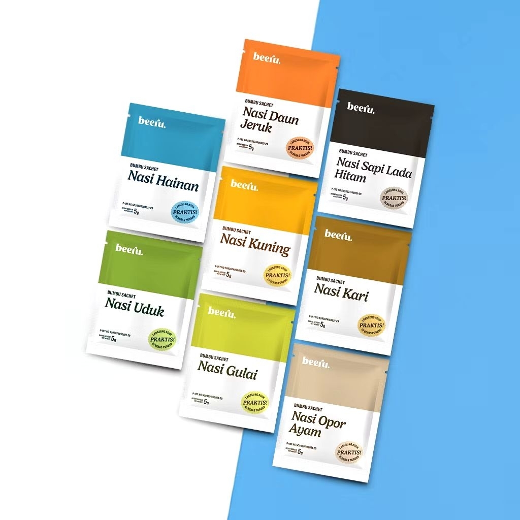 

BEERU Bumbu Sachet Untuk Beras Porang