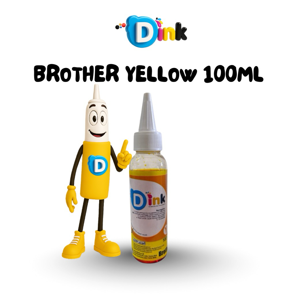 Tinta Printer Brother yellow 100ml D Ink