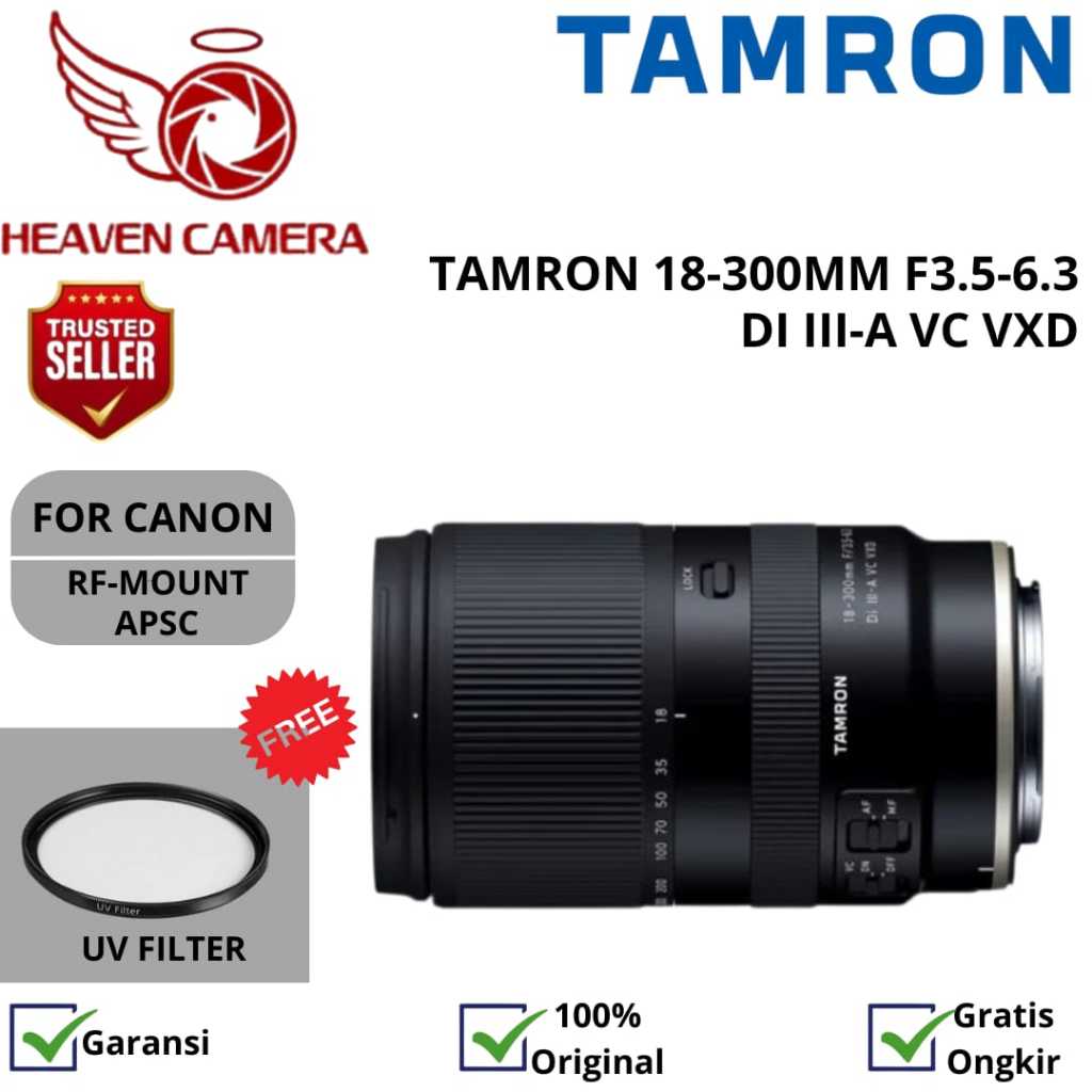 Tamron 18-300mm f3.5-6.3 for Canon RF APSC Di III-A VC VXD Lens Tamron 18-300 mm f/3.5-6.3