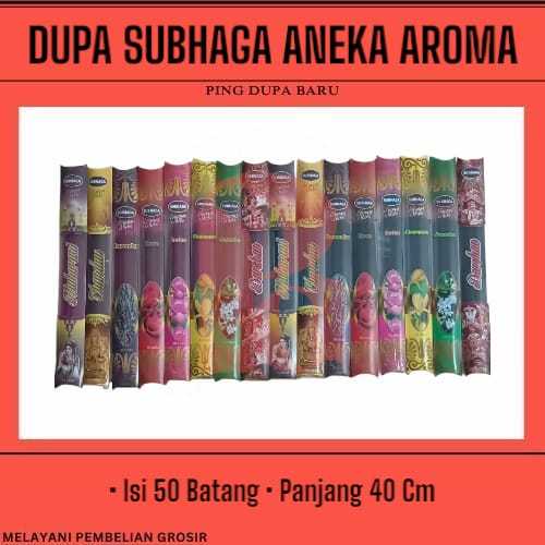 Dupa Hio Subhaga Warna Merah & Hitam Aneka Aroma Isi 50 Batang