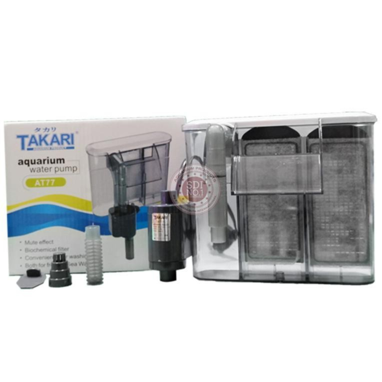 Filter hang on TAKARI AT 77 for aquarium 50 cm - 60 cm filter gantung slim