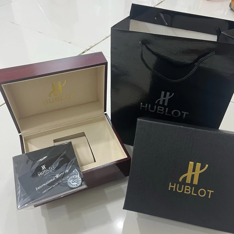 Hublot Premium Box With Book And Bag || Hublot Jam Tangan Box Mewah Eksklusif