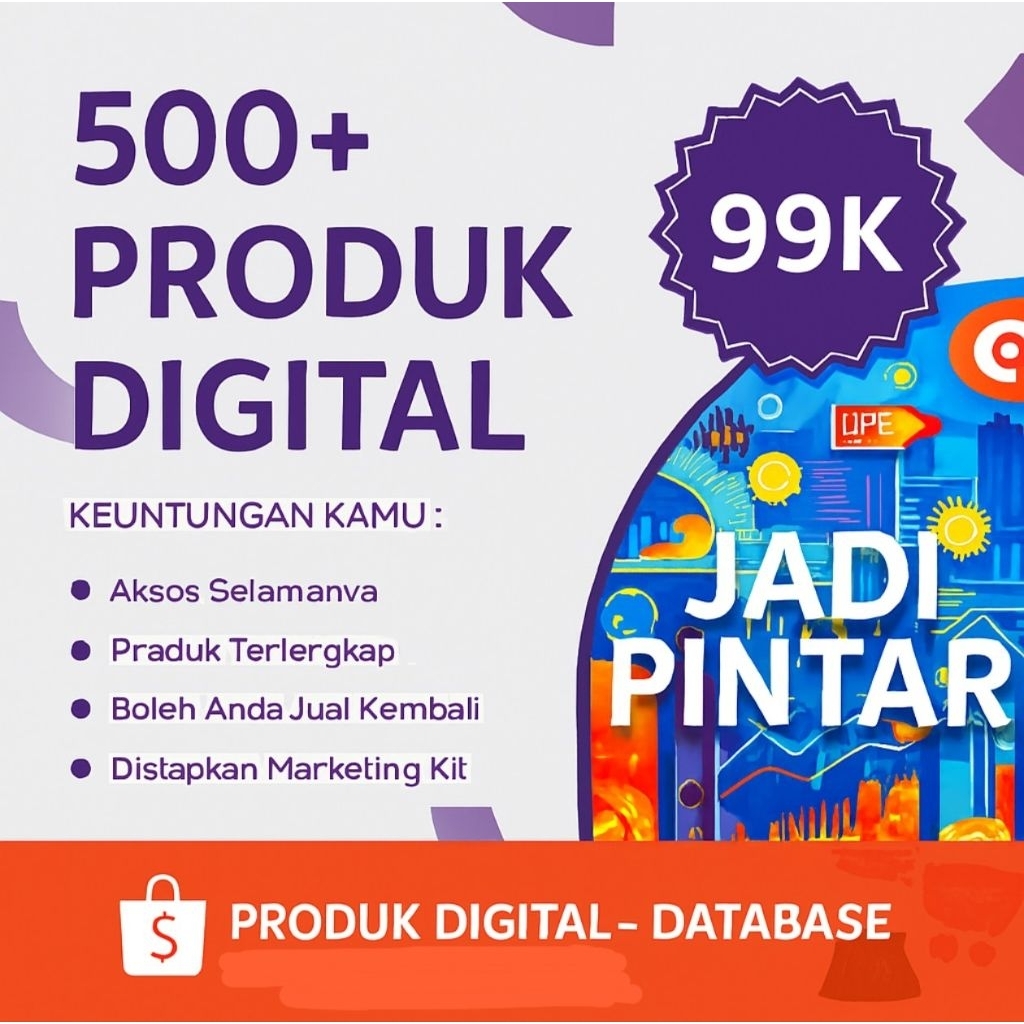 DATABASE 500++ PRODUK DIGITAL TERMURAH