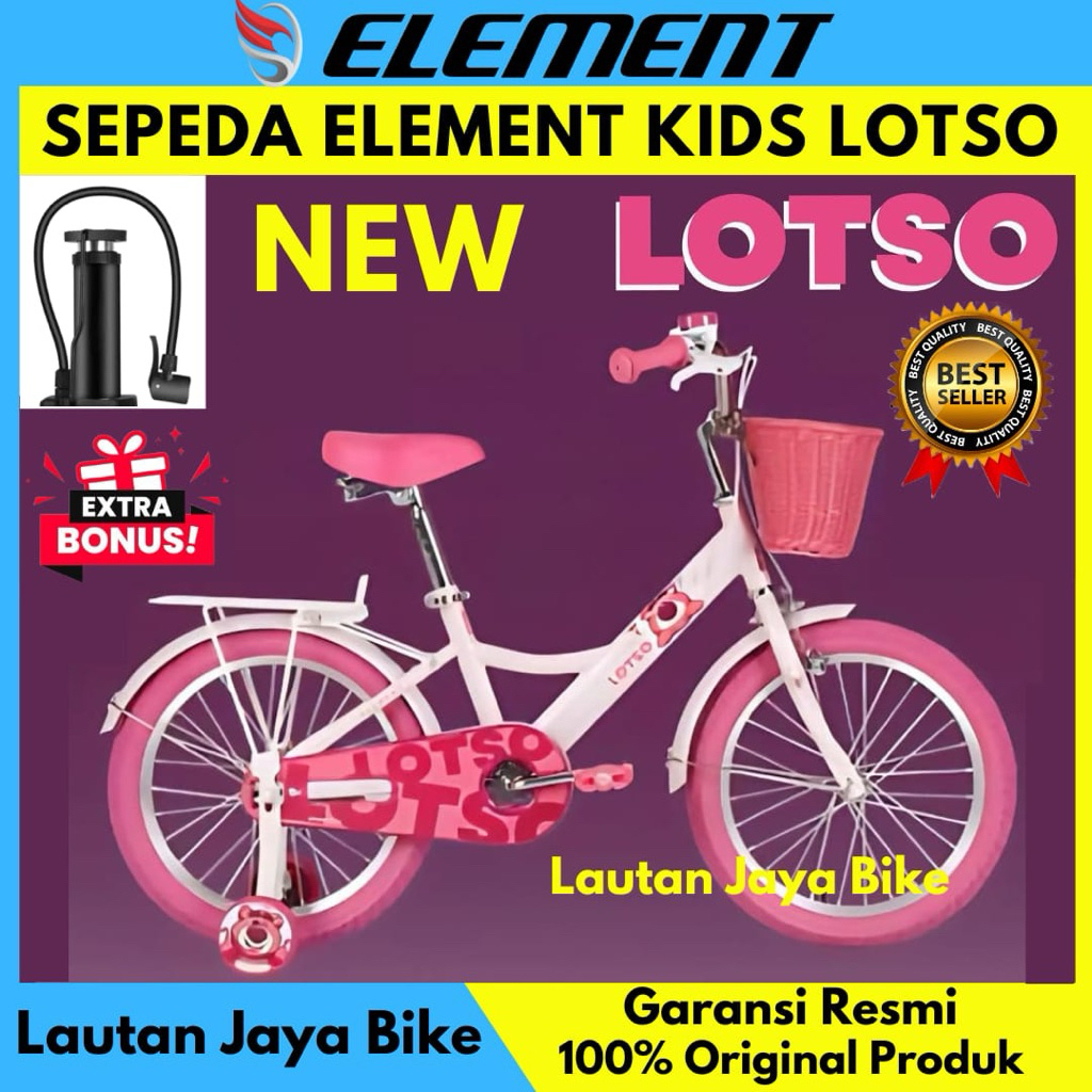 Sepeda Anak Perempuan Mini 18 Element Lotso New