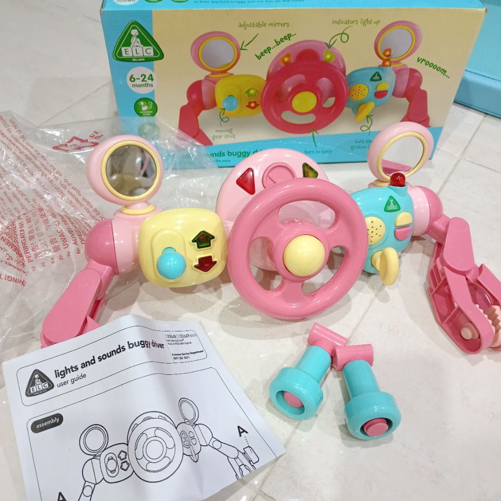 PRELOVED SALE ELC MOTHERCARE LIGHT & SOUNDS BUGGY DRIVER PINK
