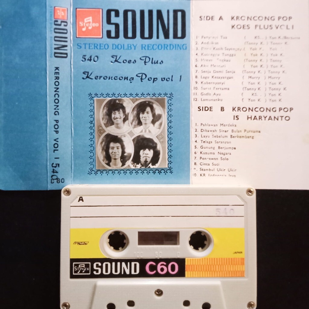 KASET PITA KOES PLUS KERONCONG POP VOL 1