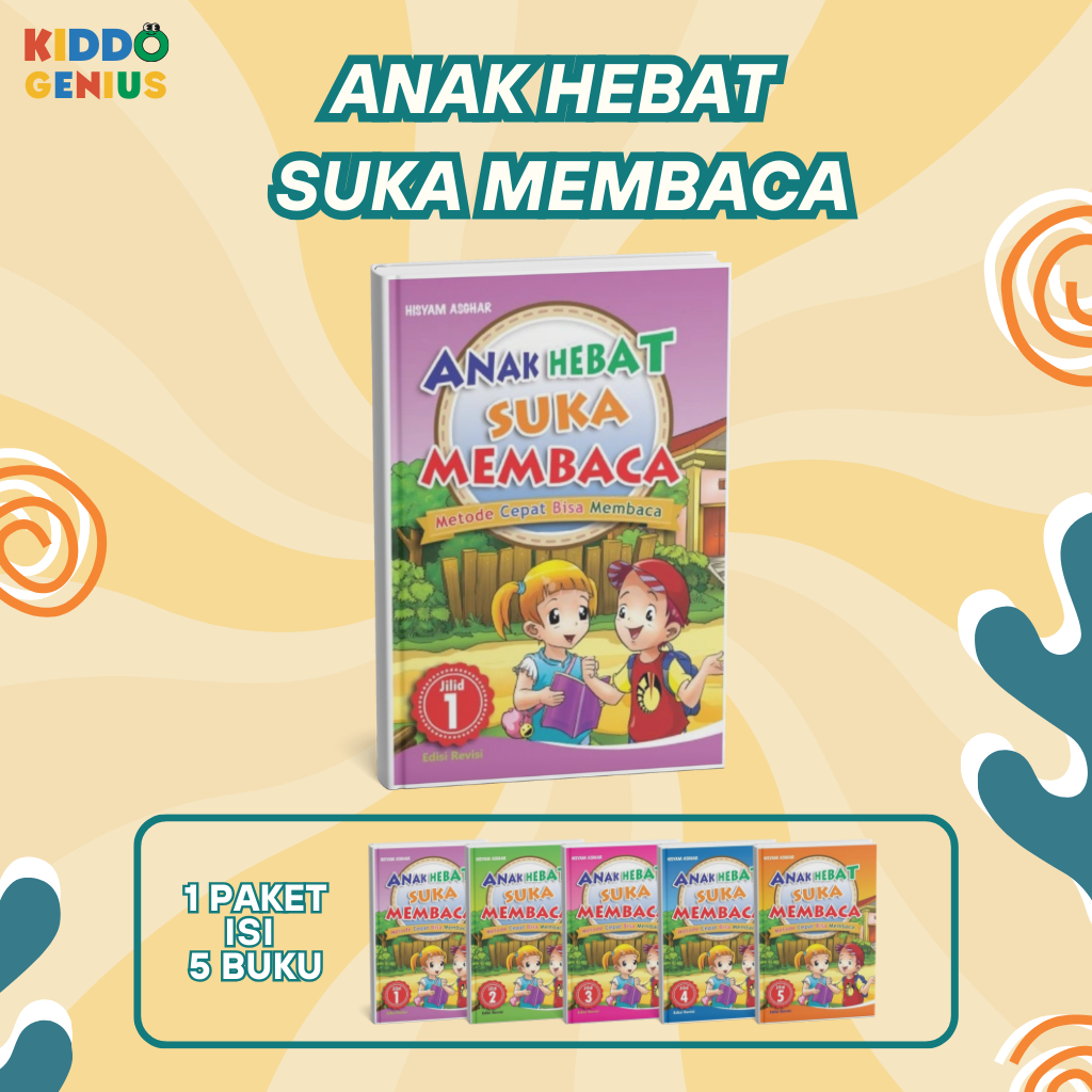 Paket Buku Belajar Membaca Anak TK PAUD: Anak Hebat Suka Membaca