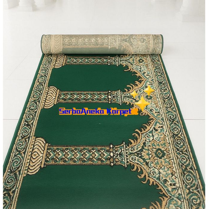 Karpet Sajadah Masjid MEEDENA/ALMIRA 1 ROLL Ukuran 570x105cm / Karpet Mushola