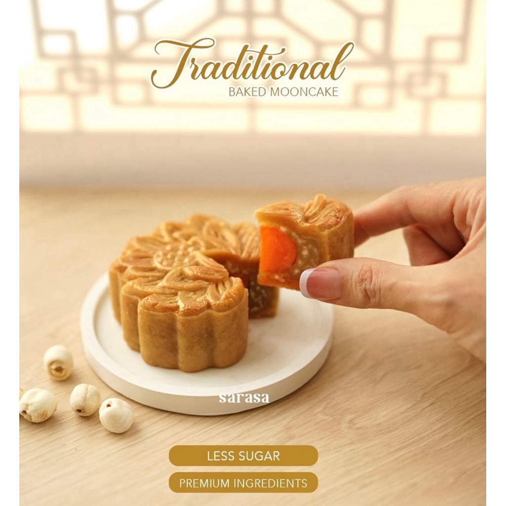 

White Lotus Traditional Mooncake Less Sweet