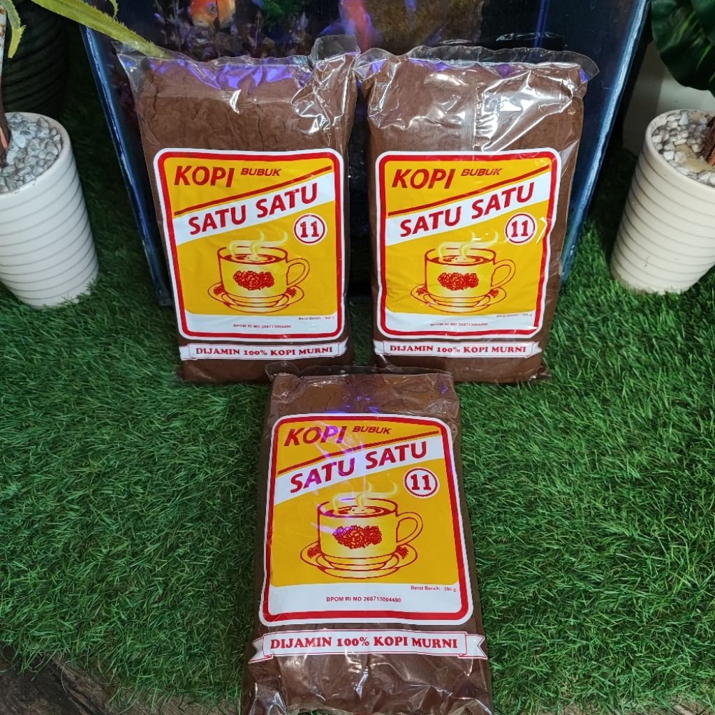 

BORONG 3 PCS / PCS 500gram KOPI BUBUK SATU SATU JAMINAN ORIGINAL EXP 26