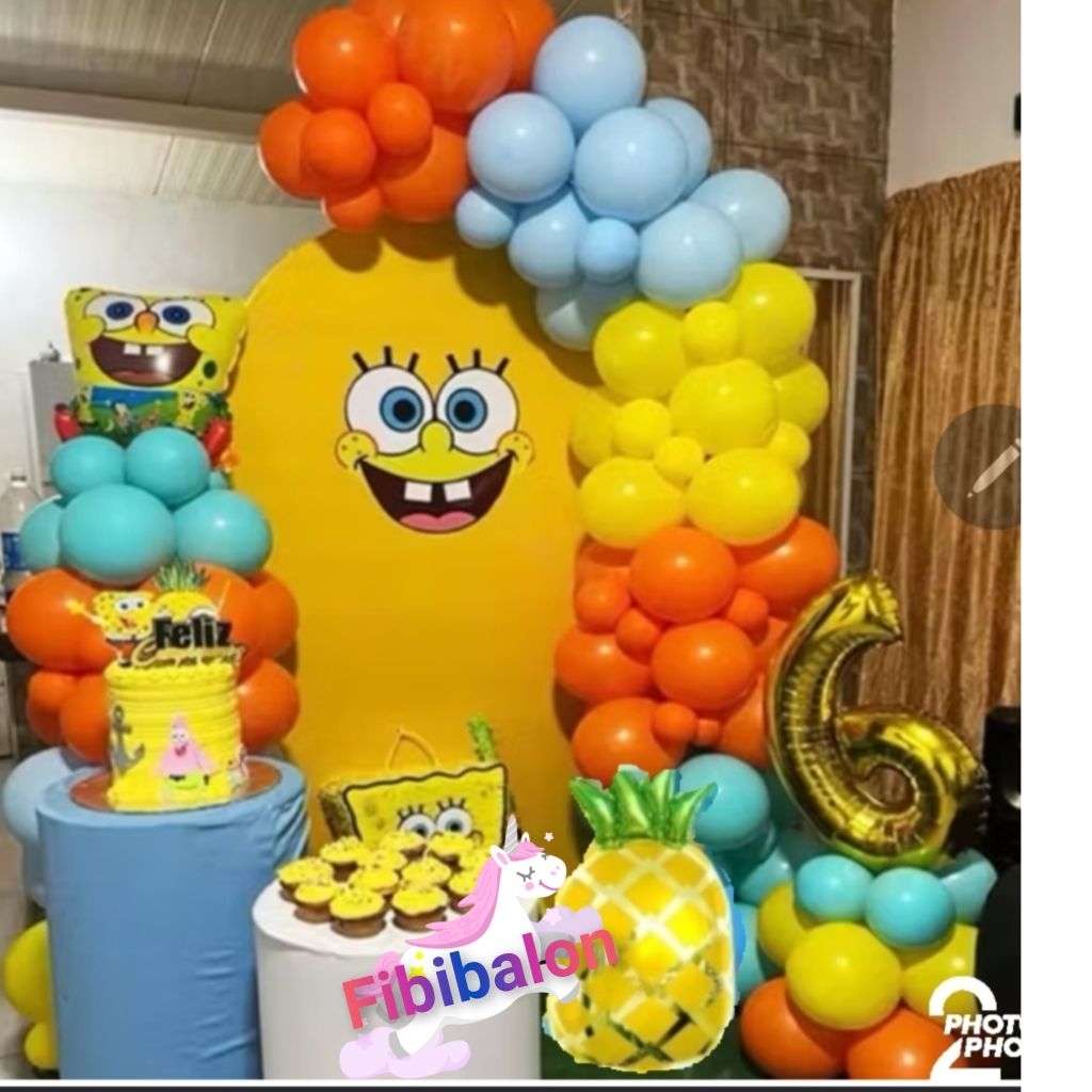 Dekorasi tema spongebob/Dekorasi ulang tahun anak