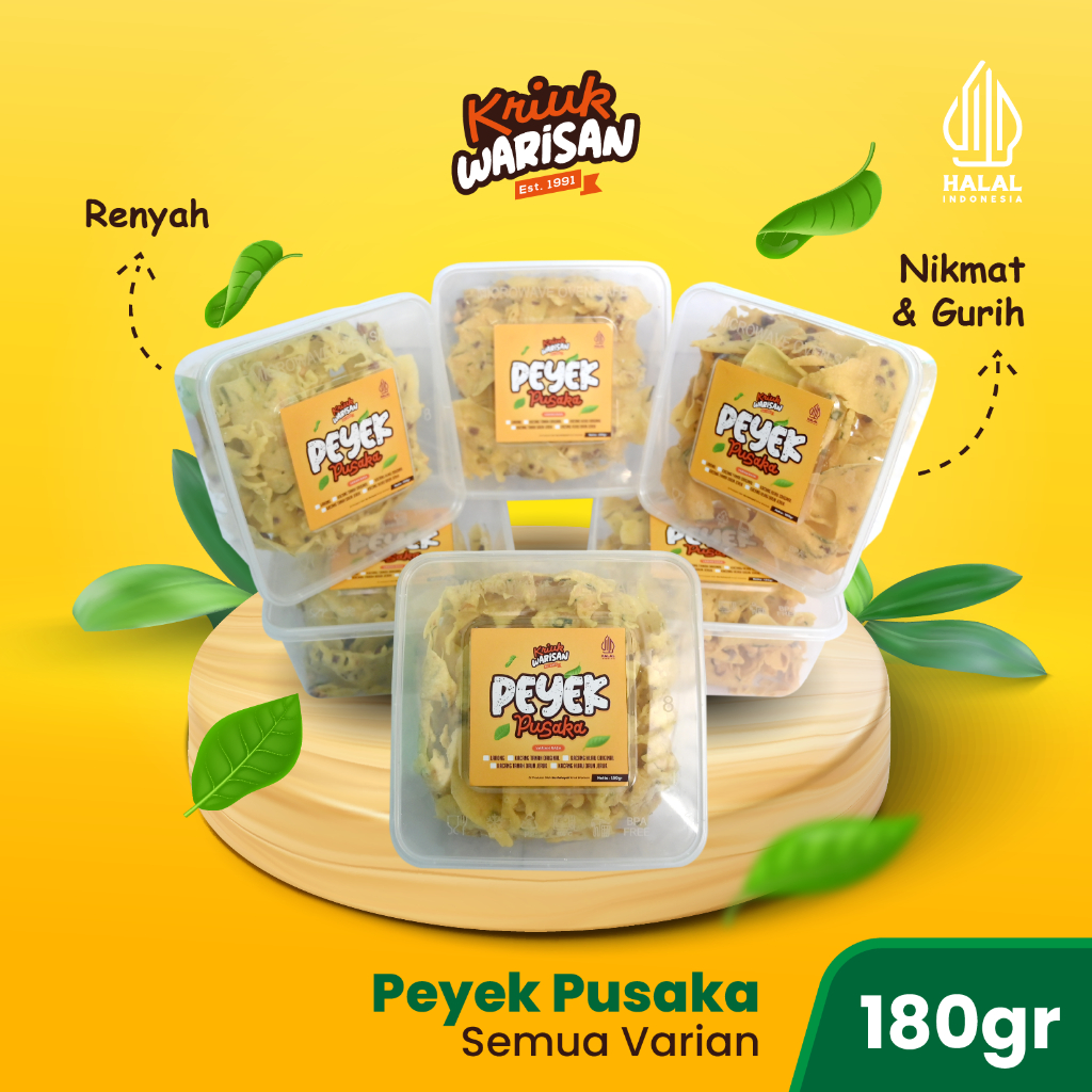 

Kriuk Warisan Peyek Rempeyek Pusaka Khas Cianjur 180gr