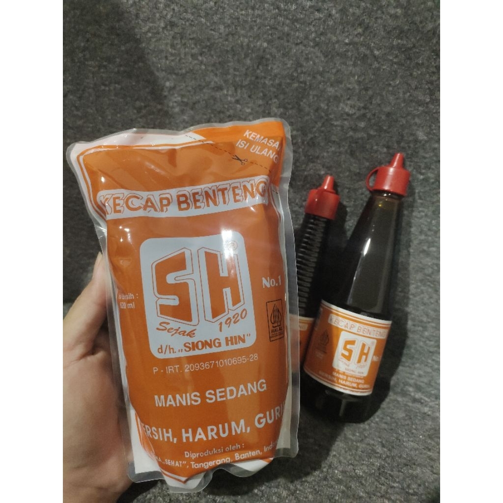 

Kecap manis SH refill 2pcs/Kecap benteng isi ulang 620ml