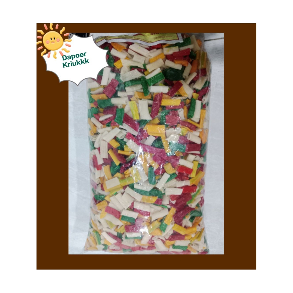 

Kerupuk bolong apolo warna