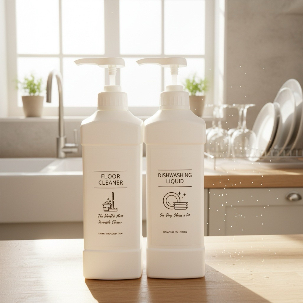 PUMP Botol Sabun Detergen Cair 1000ml Plastik Tebal Refill Kosong Pump Tempat Sabun Cuci Piring Pel 