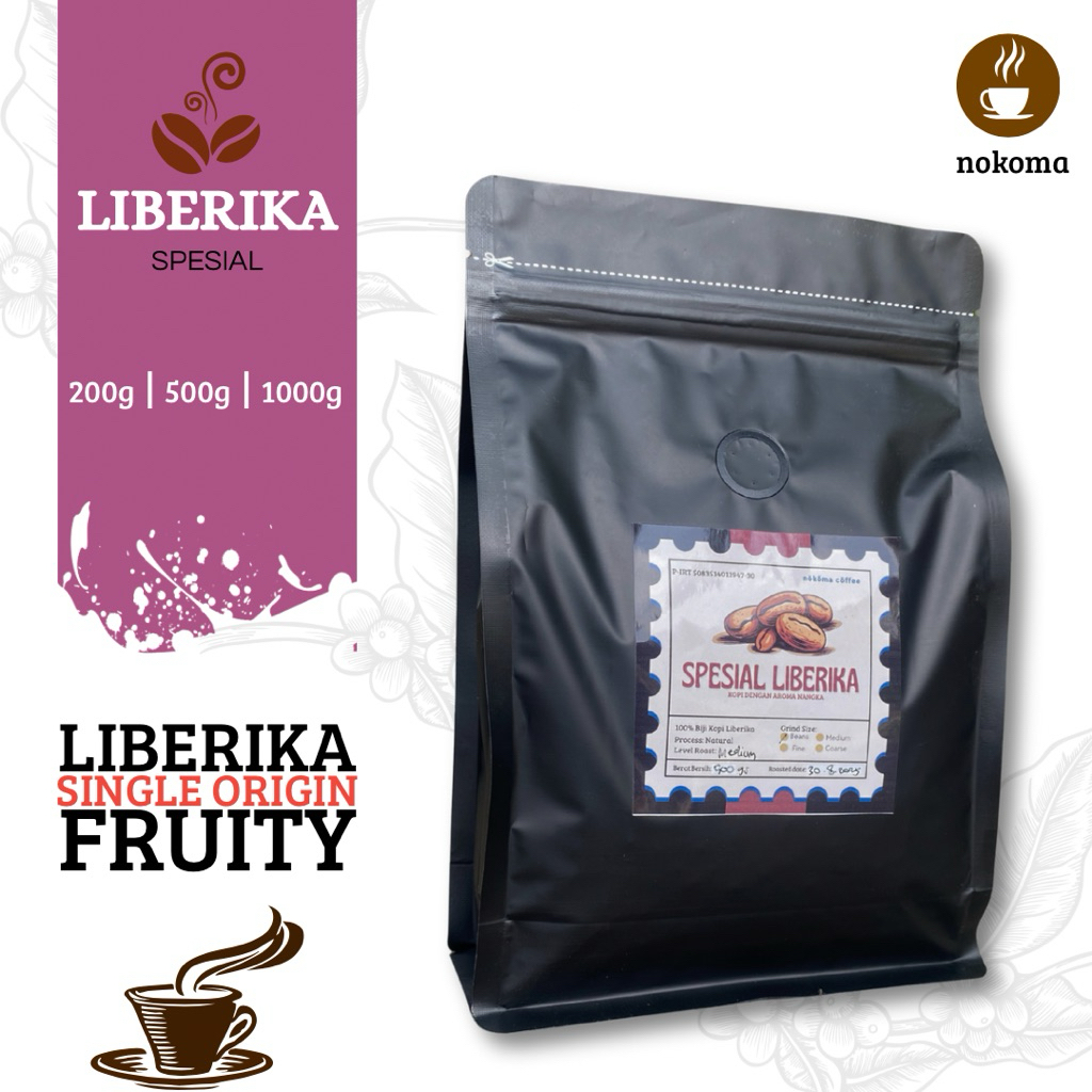 

Kopi Liberika Fine Roast – Full Body, Bold Flavor, Low Acidity | Fresh Roasted Coffee Beans / Ground
