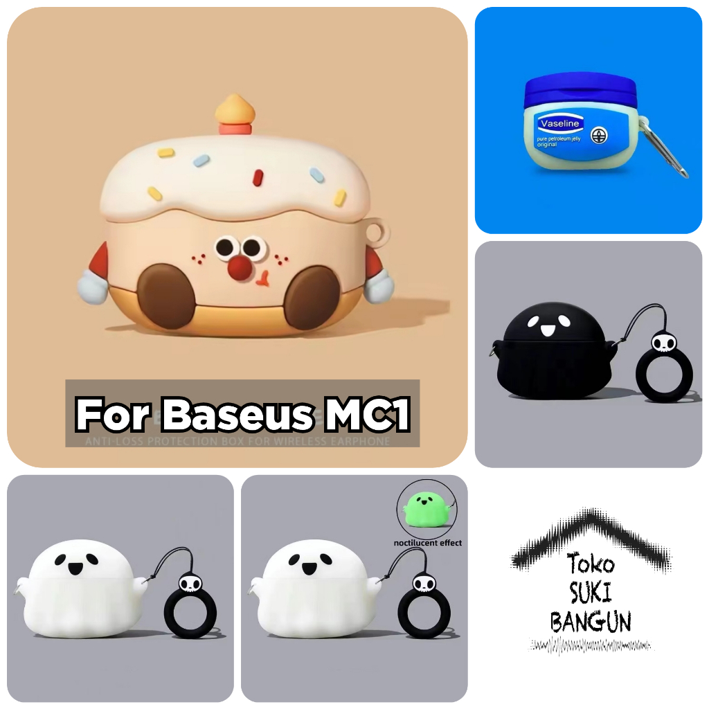 Case Baseus MC1 CUTE Cartoon Bowie Rubber Silicone Casing Cover Pouch Protector