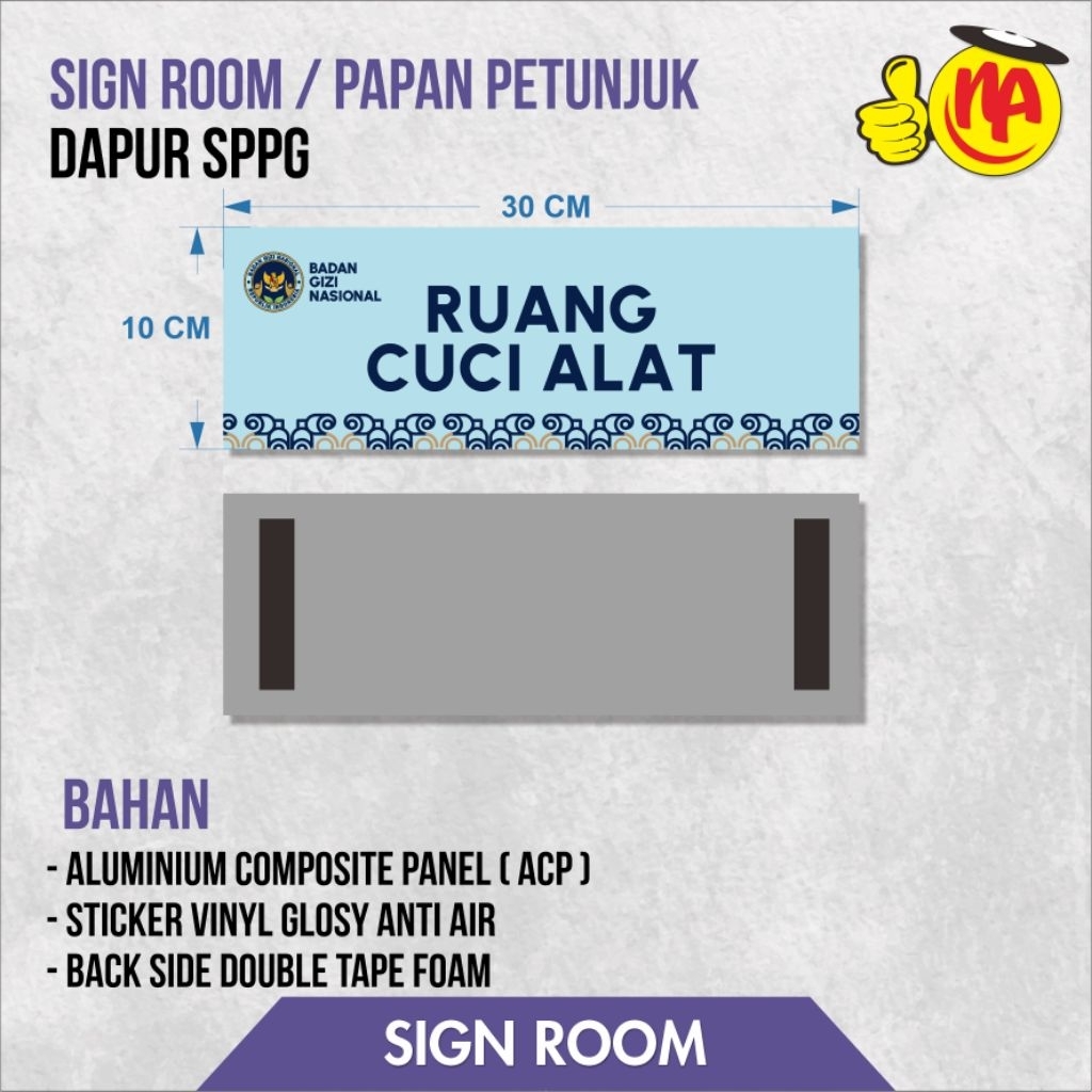 

Papan ruangan SPPG / Sign room