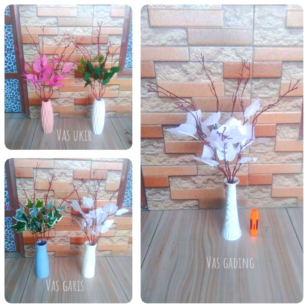 Ranting ulir daun hias artificial imitasi palsu plastik