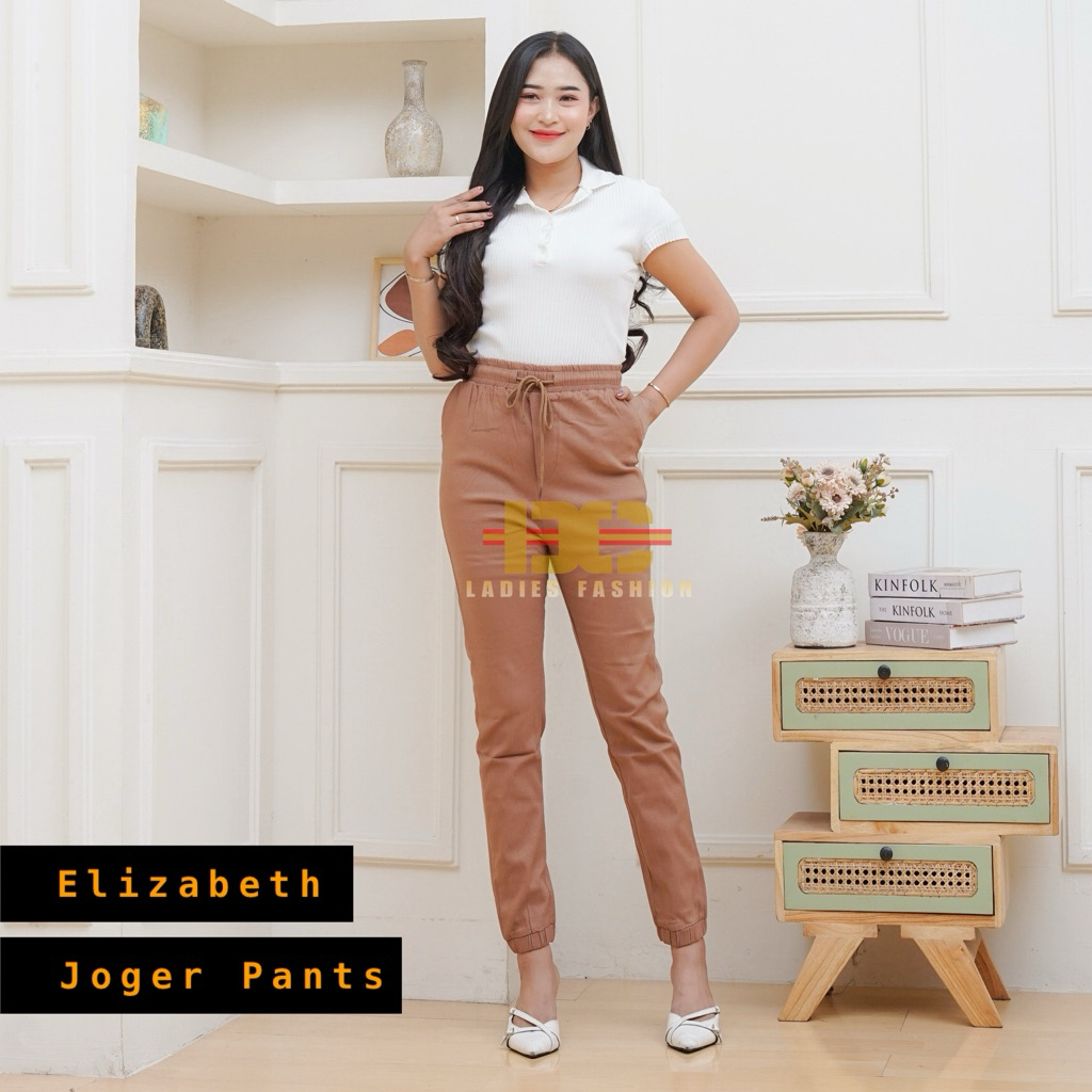 BEST SELLER JOGER ELIZABETH PANTS / CHINOS PANTS WANITA / JOGER PANTS / CELANA JOGER PANTS / CELANA