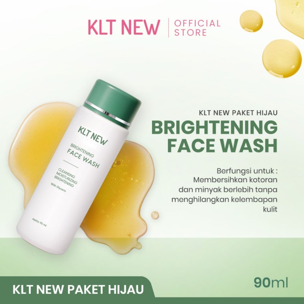 Sabun KLT New Hijau BPOM Brightening Facewash KLT Hijau Original