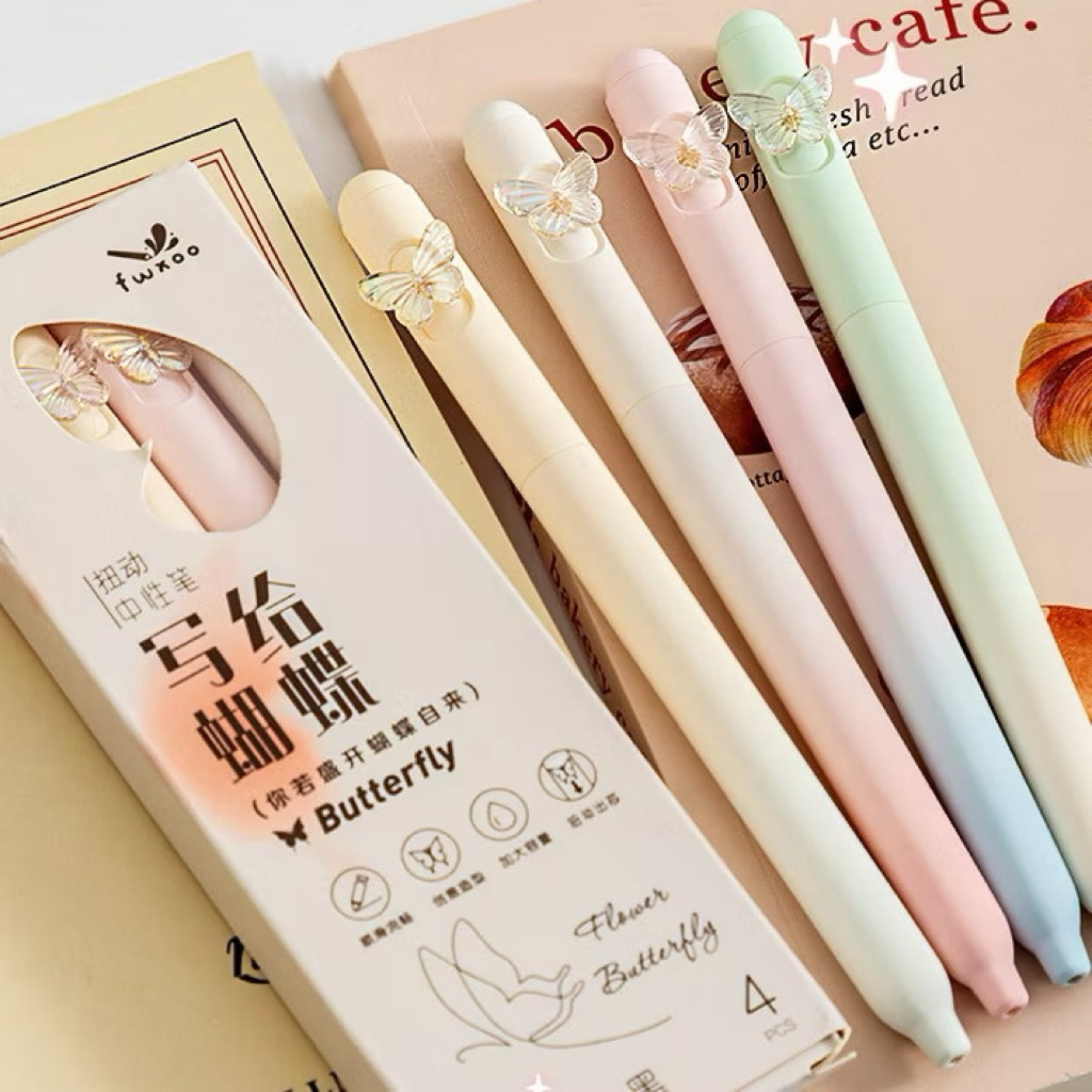 

[COD] 1pcs Pen Kupu-Kupu Dream Butterfly / Rotating Pen