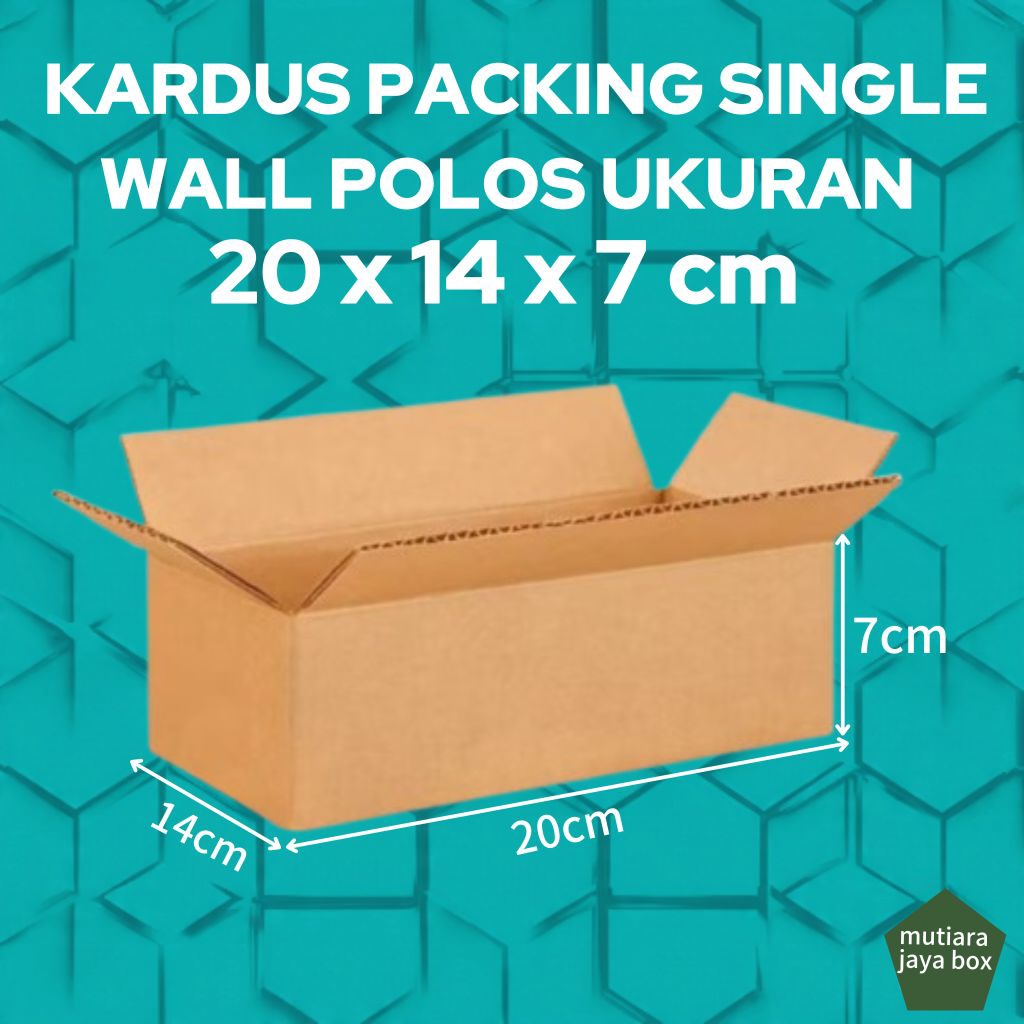 

KARDUS PACKING 20x14x7cm SINGLE WALL POLOS