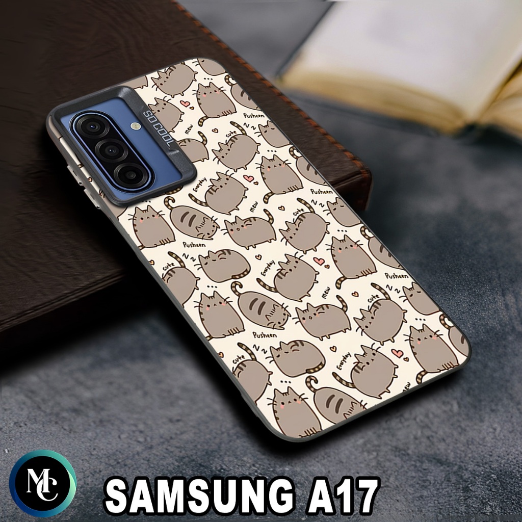 Case hologram Samsung a17/CC22/Motif Kucing/case hologram Samsung a17/Casing/Softcase/case hp Samsun
