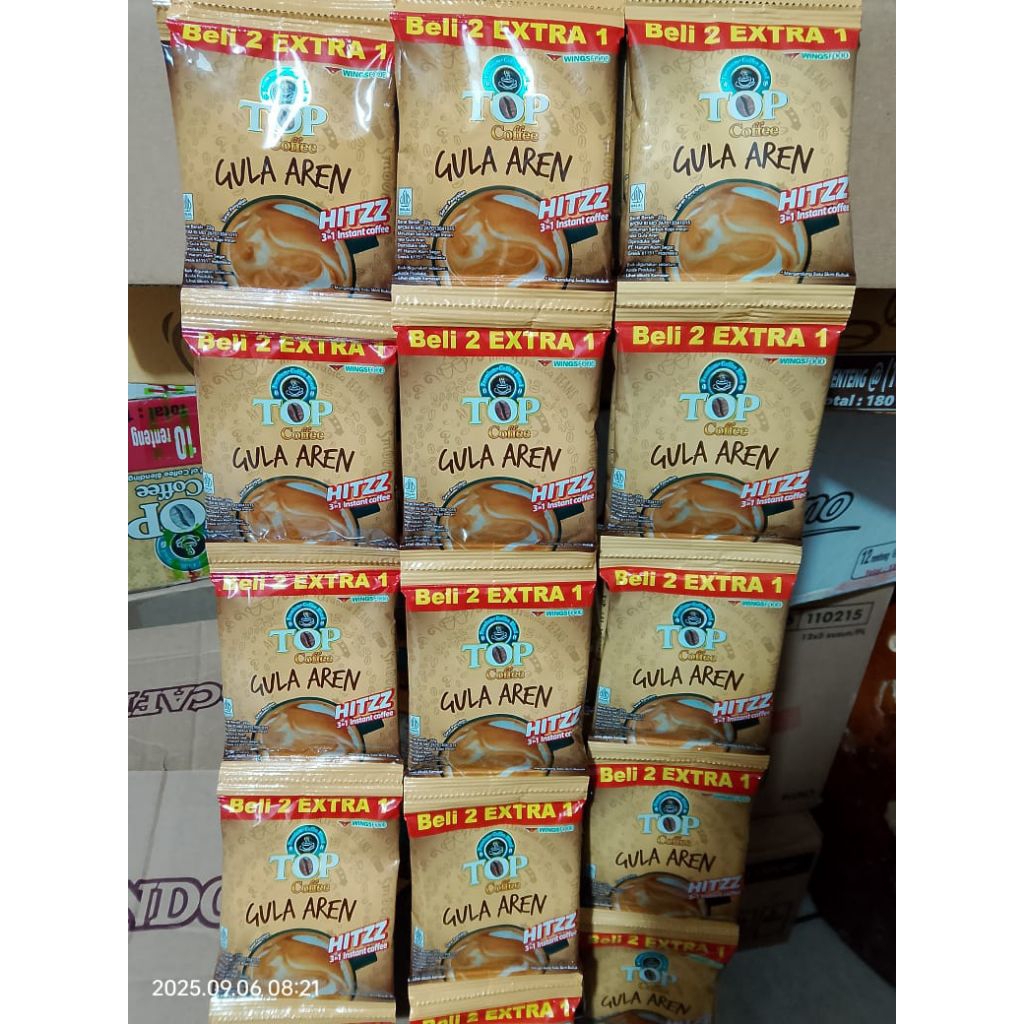 

Top Coffe Gula Aren Renceng isi 15pcs