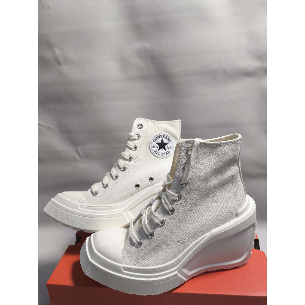 (New) Converse Chuck 70s De Luxe Wedge Egret A06479C Original Resmi