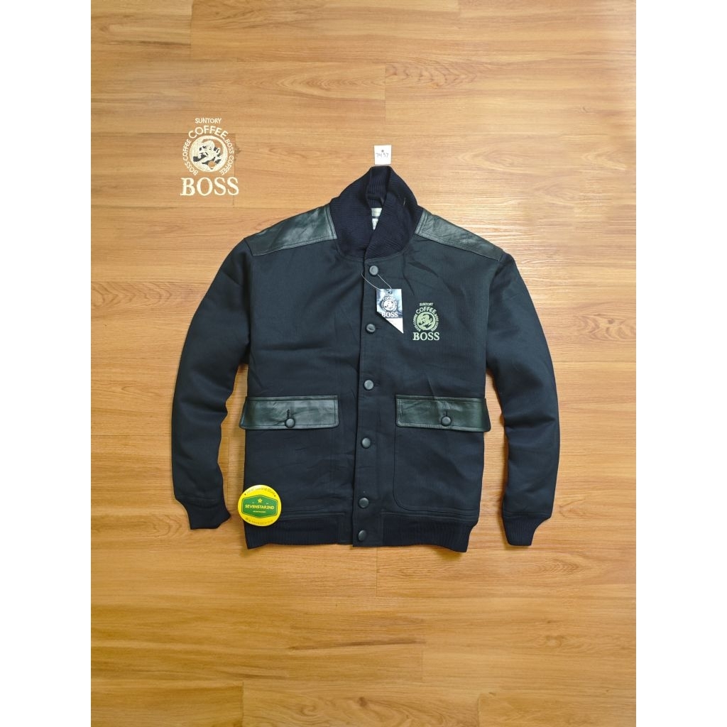 Vintage suntory coffe boss casual varsity work jacket