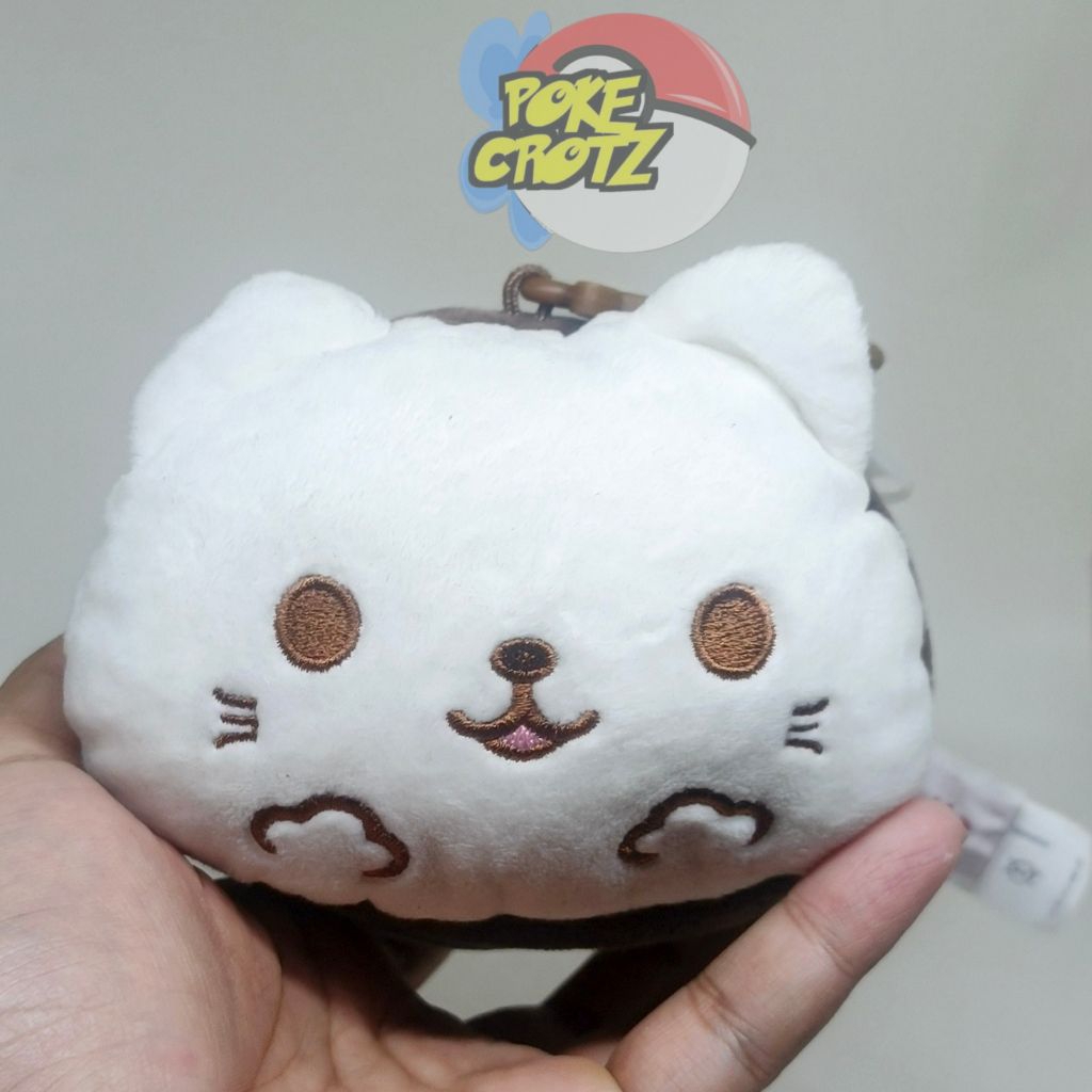 Boneka Miniso Sushi Cat Plush keychain gantungan kunci coin pulse tempat koin Toy Wasabi 11cm