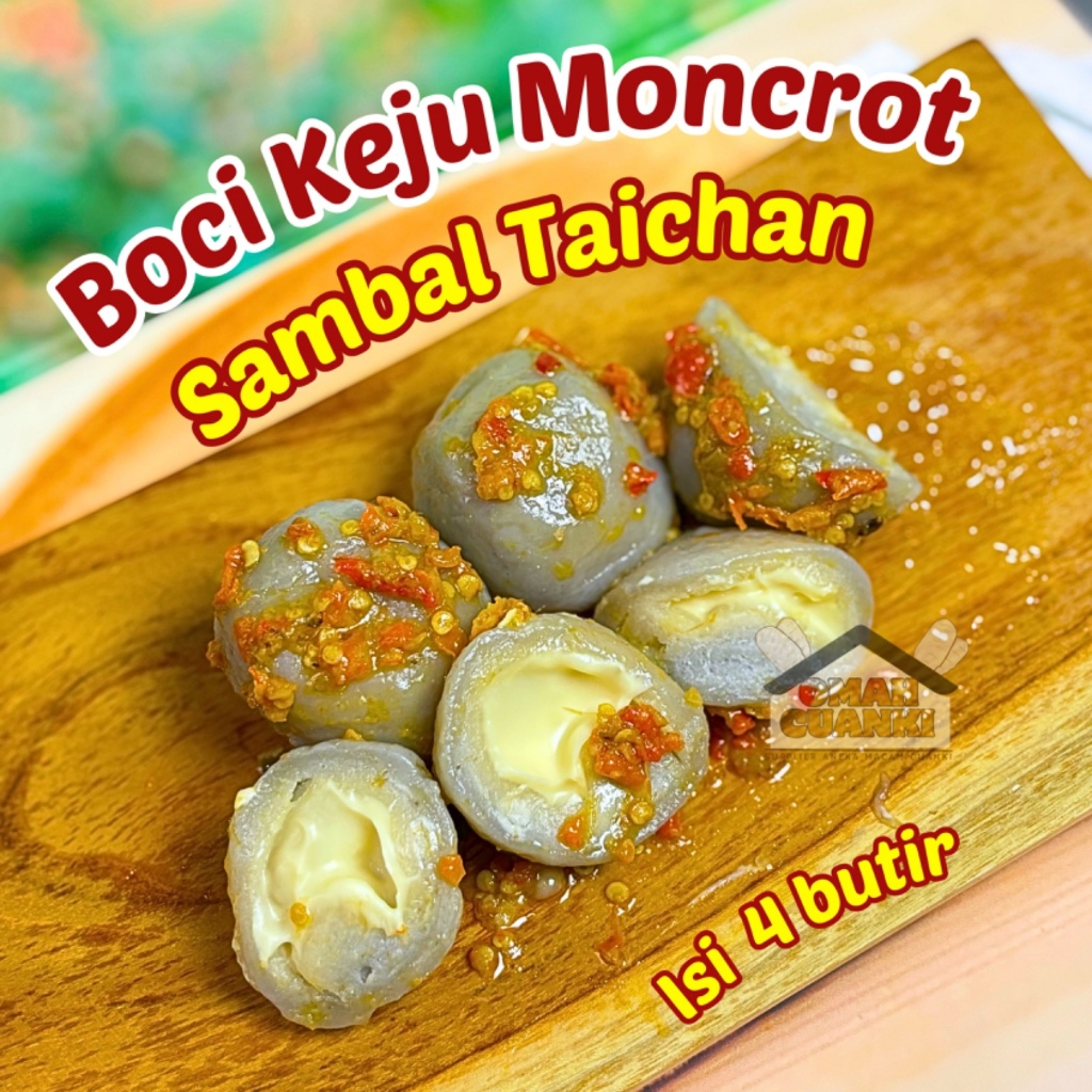 

CILOK LUMER KEJU MONCROT SAMBEL TAICHAN ISI 4 SAMBAL PEDAS GURIH NIKMAT