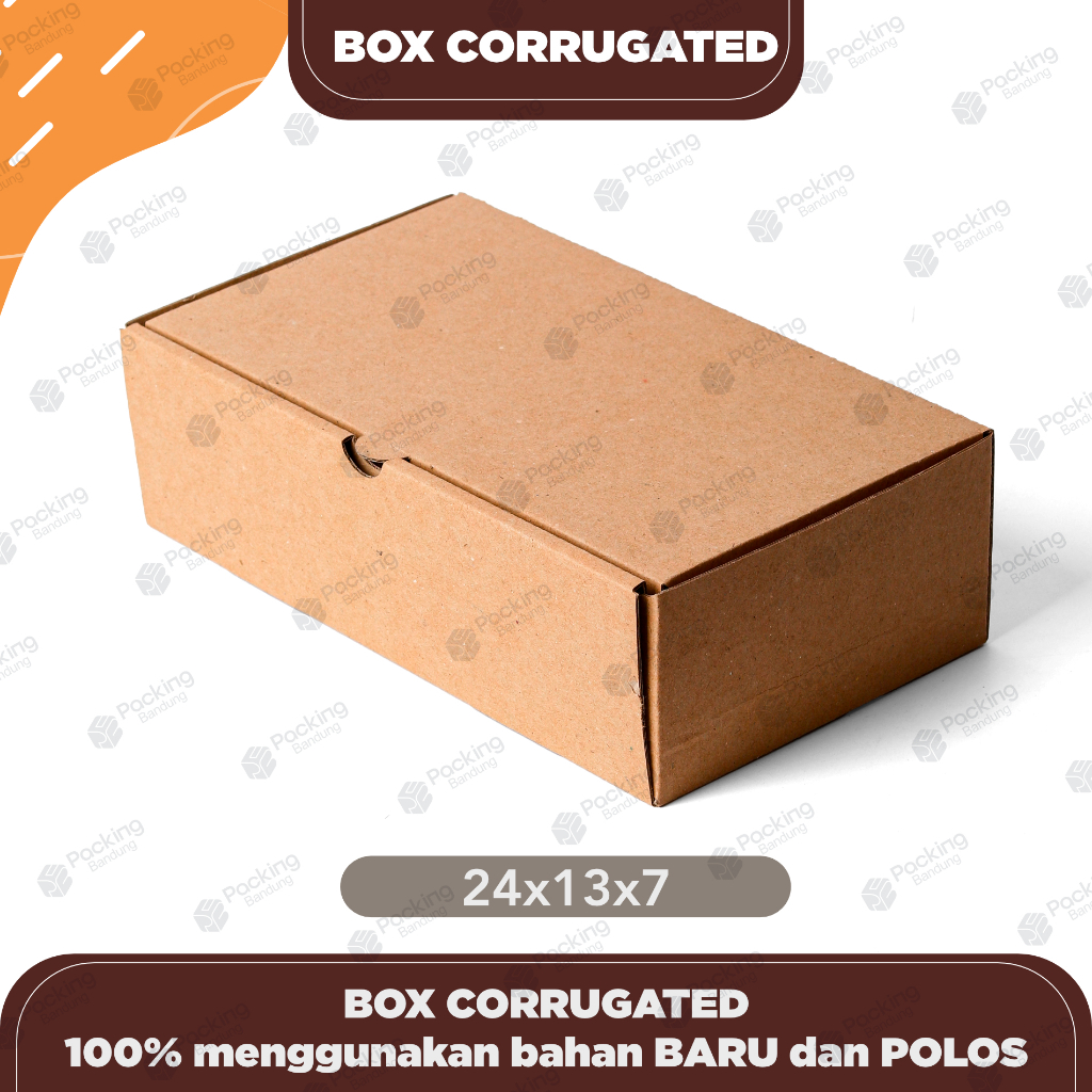 

Kardus Corrugated 24x13x7 CM | Die Cut | Kotak Karton | Box Packing Souvenir Pizza