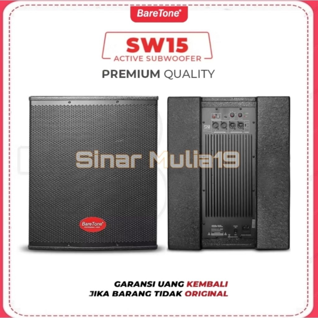 Subwoofer BareTone SW15 Original Subwoofer Aktif 15 Inch Terbaik
