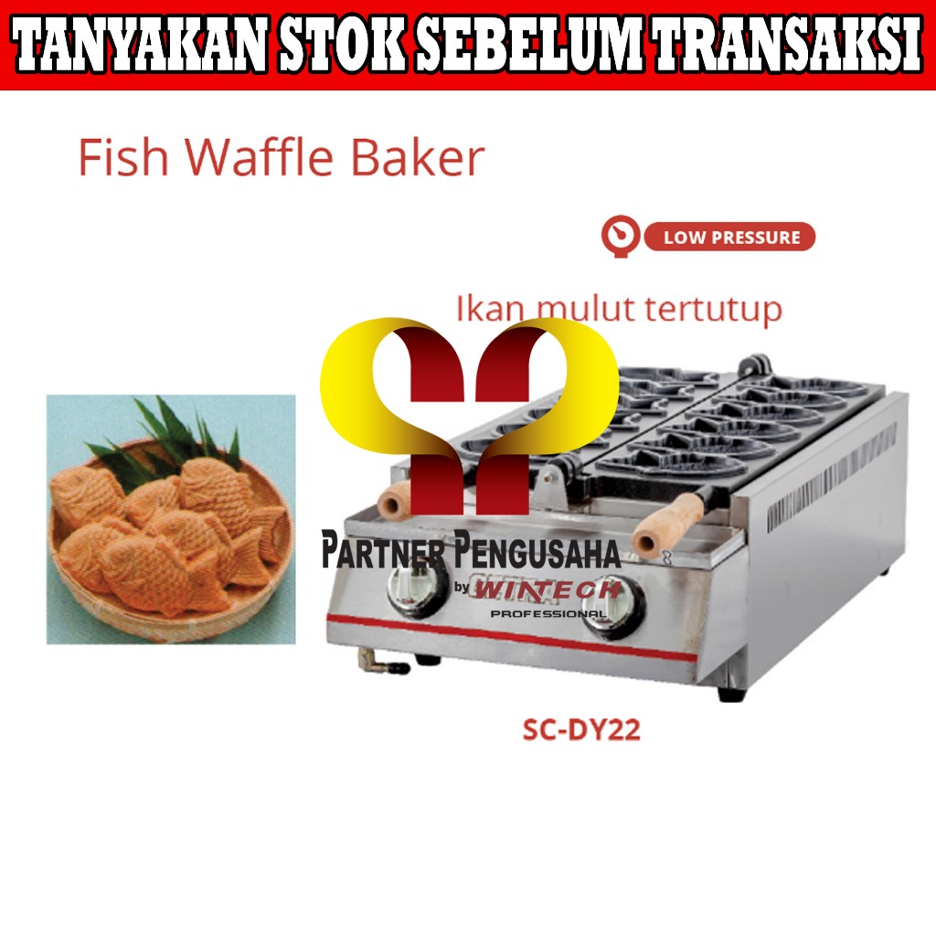 Getra SC-DY22 Fish Waffle Baker - Waffle Ikan Mulut Tertutup Taiyaki