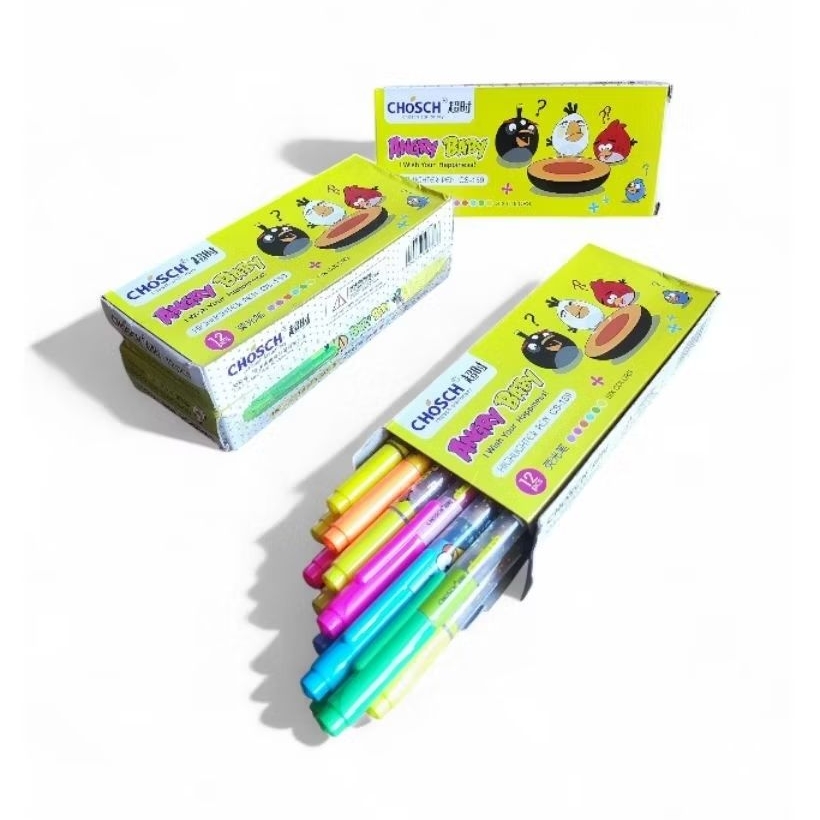 

(10 pcs) HIGHLIGHTER/STABILO warna bolak balik (1 pack/12 pcs)
