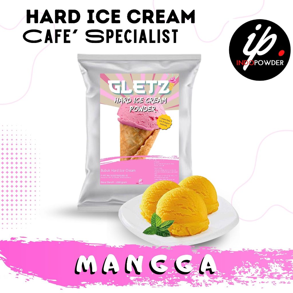 

Indopowder - Bubuk ES KRIM / ICE CREAM MANGGA 1Kg Untuk Cafe, Waralaba, Resto dan Usaha Minuman