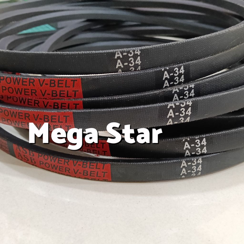VAN FAN BELT V-BELT A34 A-34 A 34 Merk ASB