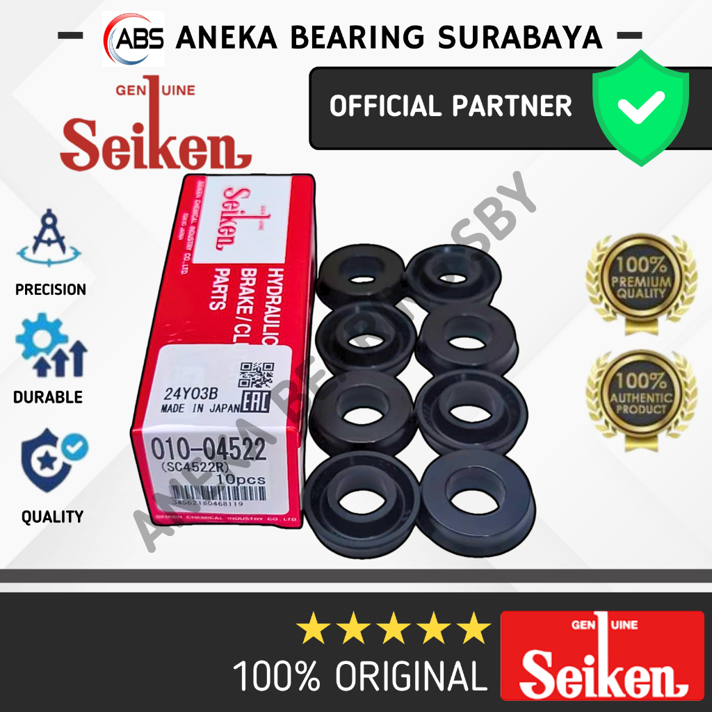 KARET REM DEPAN KUDA L200 S88  SC 4522R  SEIKEN JAPAN ORIGINAL 010-04522  UKURAN 15/16 (HARGA 1KOTAK