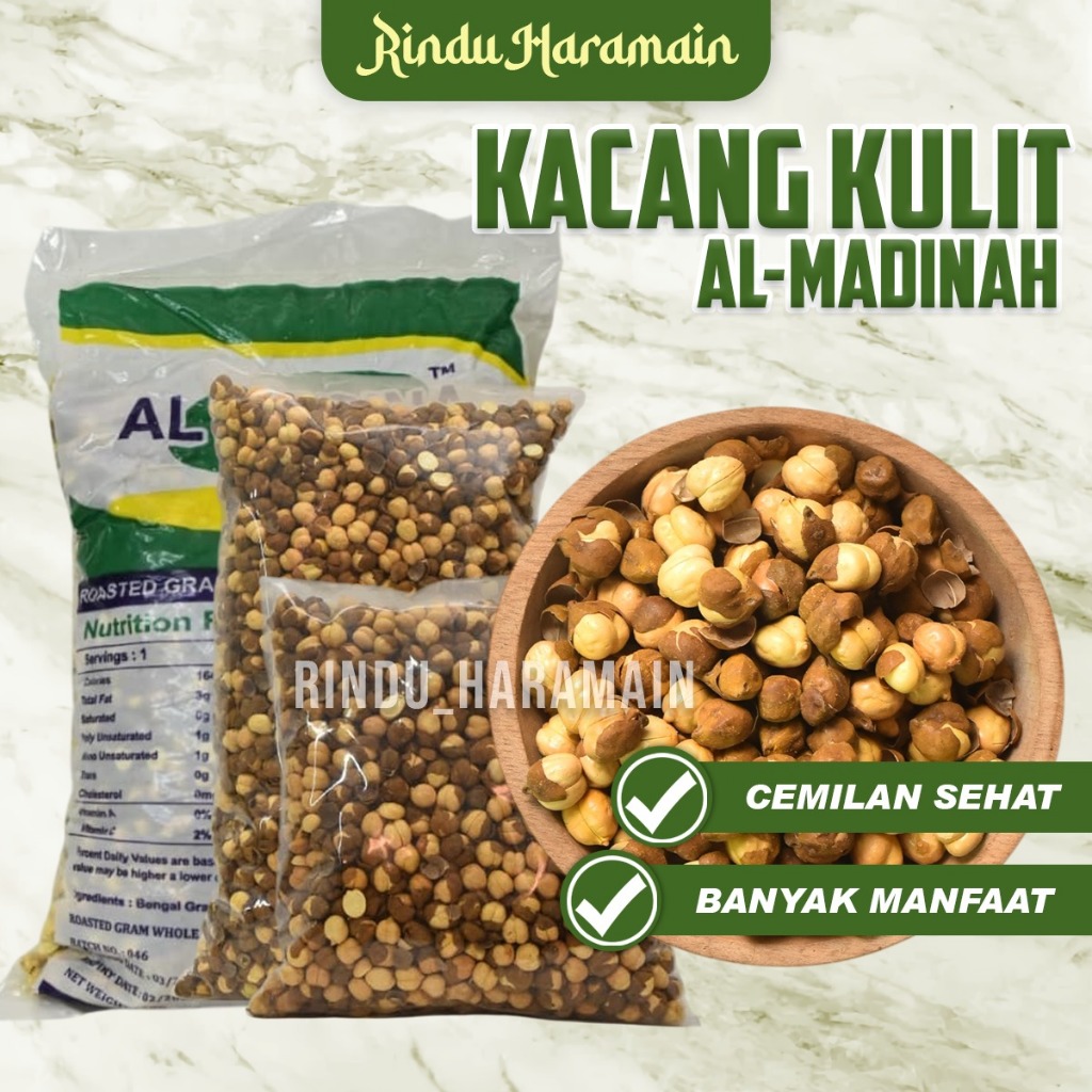

Rindu Haramain - Kacang Arab Kulit Al Madina Oleh Oleh Haji dan Umrah | Chikpeas Asli Premium Renyah